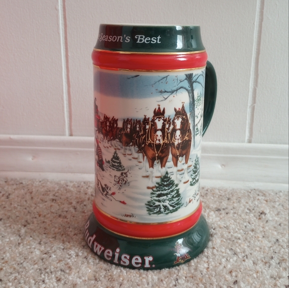 Christmas Budweiser 1991 Mug - Picture 2 of 5